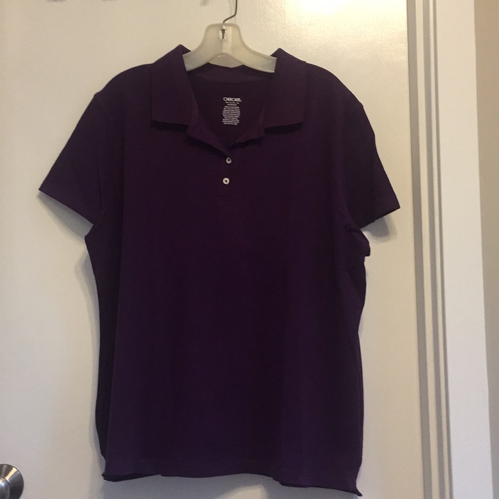 Cherokee purple polo top XXL nwot